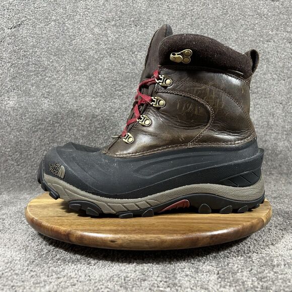 The North Face Chilkat II Luxe Mens Size 9 Black Brown Waterproof Winter Boots main image 5